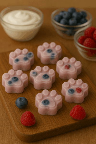 Frozen Yogurt & Berry Pupsicles: The Perfect Summer Dog Treat