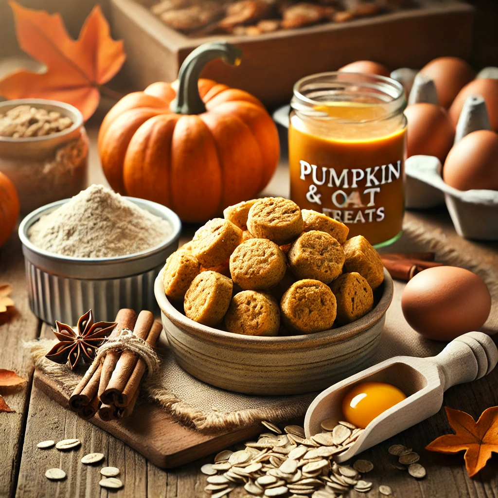 Pumpkin & Oat Bites: The Gentle Homemade Dog Treat That’s Perfect for Fall