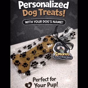 Personalized Dog Treat + Customized Treat Tag